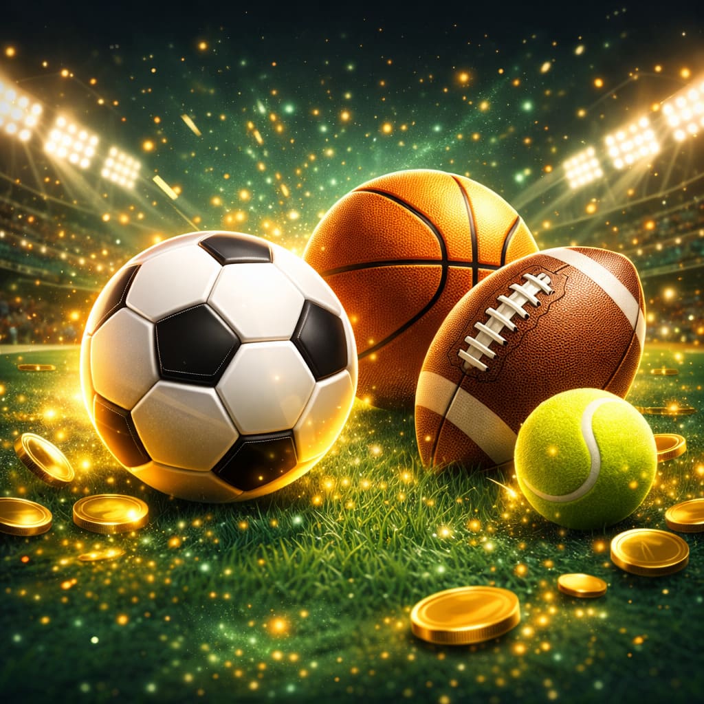 Modern e-instant game artwork, premium sports theme, clean dynamic composition, polished casual digital style, no text, 1:1